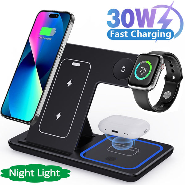 30W LED Fast Wireless Charger for Iphone